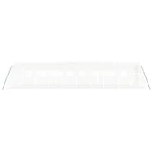 Оранжерия със стоманена рамка бяла 40 м² 10x4x2 м - Thumbnail 4