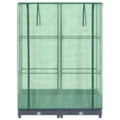 Повдигната леха с покривало, 80x40x123 см - синьо сив сандък - Thumbnail 4