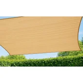 Правоъгълен сенник с крепежи 2x3 м бежов HERLY - Thumbnail 1