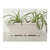 Сандъче за балкон 43x17x14.5 см бяло Ova SERINOVA - Thumbnail 2