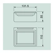 Сапунерка за баня Елинор Черен мат INTER CERAMIC - Thumbnail 2