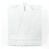 Халат Waffle за SPA размер S/M бял BULGARIA TEX - Thumbnail 1