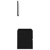 Комплект мебели за баня, черен цвят, ПДЧ 2 части - Thumbnail 6