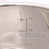 Метална купа за миксер с капак 1.5 л - Thumbnail 3