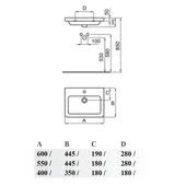 Мивка за баня Terma Next FAYANS - Thumbnail 2