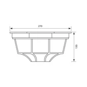 Плафон Berlin 1x60 W VIVALUX - Thumbnail 2