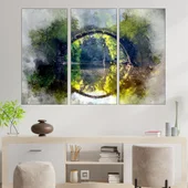 Акварел на каменен мост - картина пано за стена - Thumbnail 2