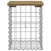 Градинска пейка габионен дизайн 33x31x42 см импрегниран бор - VL834328 - Thumbnail 3