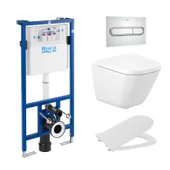 Комплект за вграждане на WC The Gap Square Rimless Compact ROCA - Thumbnail 1