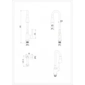 Смесител за кухня Havana White INTER CERAMIC - Thumbnail 3