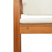 5 части комплект за градинска пейка с възглавници от акациево дърво - VL3329103 - Thumbnail 9