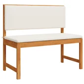 5 части комплект за градинска пейка с възглавници от акациево дърво - VL3329103 - Thumbnail 5