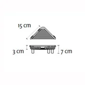 Мини ъглова сапунерка за баня Extra KAPITAN - Thumbnail 2