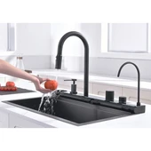 Комплект кухненска мивка 7547PVD Black + смесител 7567131MB INTER CERAMIC - Thumbnail 3