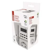 Дигитален таймер шуко бял EMOS - Thumbnail 2