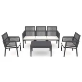 Градински комплект 4 части Lizbon Lounge Set антрацит RAINBOW - Thumbnail 3