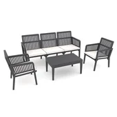 Градински комплект 4 части Lizbon Lounge Set антрацит RAINBOW - Thumbnail 2