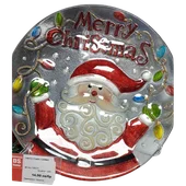 Коледно стъклено плато Ø28 см - Thumbnail 2