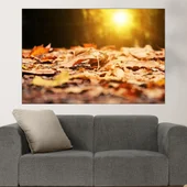 Падащи листа през есента - картина пано за стена - Thumbnail 1
