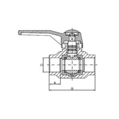 Полипропиленов сферичен кран ф63 мм HP TREND - Thumbnail 2