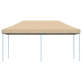 Сгъваема парти шатра, pop-up, бежова, 580x292x315 см - Thumbnail 3