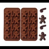 Силиконов молд Човече с 12 гнезда за коледни сладки - Thumbnail 2