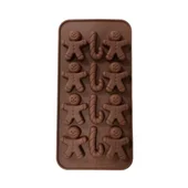 Силиконов молд Човече с 12 гнезда за коледни сладки - Thumbnail 4