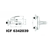 Стенен смесител за баня "еко" - Thumbnail 2