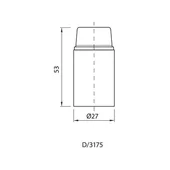 Фасунга бакелитова черна -E14- VIVALUX - Thumbnail 2