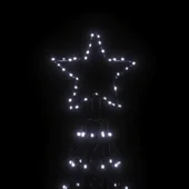 Коледна елха конус, 1400 LED светлини - бели - 500 см - Thumbnail 5