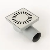 Подов лентов сифон 10х10х7см хром ICD 6412 INTER CERAMIC - Thumbnail 1