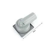 Подов лентов сифон 10х10х7см хром ICD 6412 INTER CERAMIC - Thumbnail 5