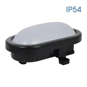 Влагозащитена LED плафониера RENE LED 8W BK/CL 4000K - Thumbnail 1