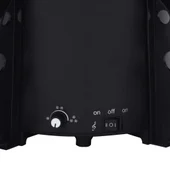 Коледна елха с валящ сняг и основа от чадър, черна, 190 см, PVC - Thumbnail 8