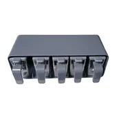 Комплект от 5 съда за подправки с лъжички 250 мл Grey HEREVIN - Thumbnail 1