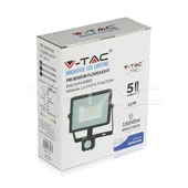 LED прожектор + сензор черен 20 W 6000K V-TAC - Thumbnail 3