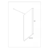 Параван за баня 100х200 см ICS 113G/100 Nano INTER CERAMIC - Thumbnail 3