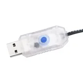 Коледна елха конус, 200 LED многоцветни, за закрито и открито, 98x150 см - Thumbnail 7