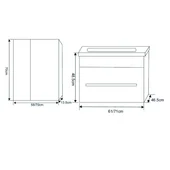 Комплект pvc шкаф, порцеланова мивка и огледален шкаф - Thumbnail 4