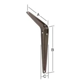 Конзола рафтоносач 250x300x44 мм кафява VORMANN - Thumbnail 2