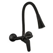 Месингов смесител Linni black matt INTER CERAMIC - Thumbnail 1