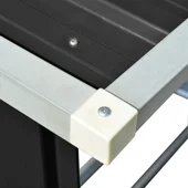 Навес за дърва, поцинкована стомана, 163x83x154 см, антрацит - Thumbnail 6