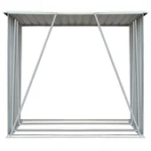 Навес за дърва, поцинкована стомана, 163x83x154 см, антрацит - Thumbnail 3