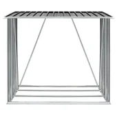 Навес за дърва, поцинкована стомана, 163x83x154 см, антрацит - Thumbnail 5