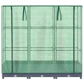 Повдигната леха с покривало, 120x40x123 см - ратанов сандък - Thumbnail 4