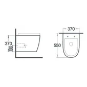 Стенна тоалетна чиния icc 3755 slilm seat - Thumbnail 2