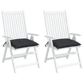 Възглавници за столове 2 бр черни 40x40x7 см Оксфорд плат - VL361471 - Thumbnail 4