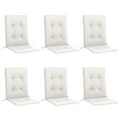 Възглавници за столове 6 бр меланж кремави 100x50x4 см плат - VL4002453 - Thumbnail 3