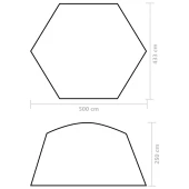 Палатка за басейн 500x433x250 см зелена - Thumbnail 8