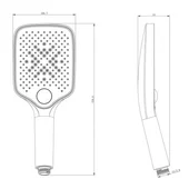 Глава за душ 3 функции ICH 7325W INTER CERAMIC - Thumbnail 7